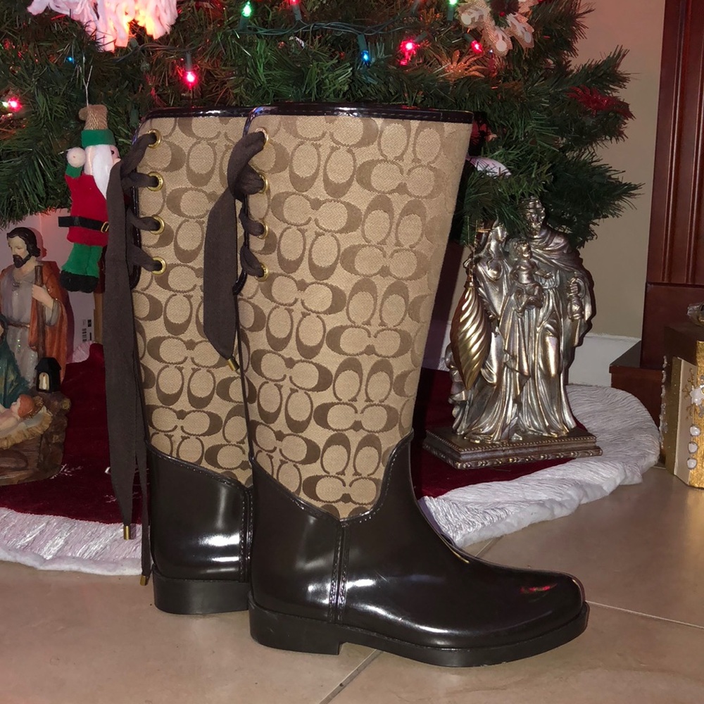 NEW Coach Tristee Iconic Rain Boots